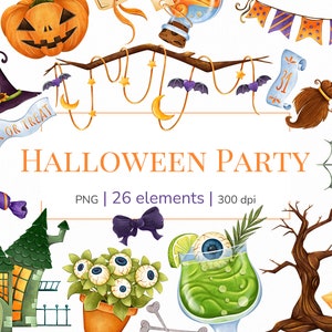 clipart d’Halloween | Mignon | d’Halloween Clipart fantôme | Clipart mystique | Clipart de sorcière | | imprimable à la citrouille | d’images clipart d’Halloween Halloween png