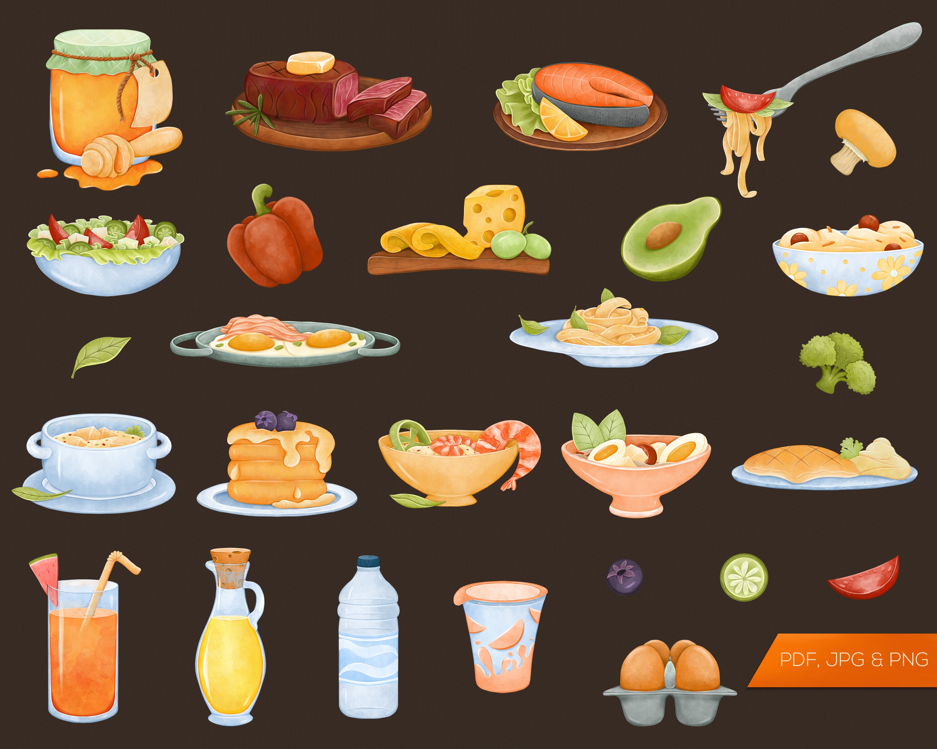 Healthy Food Sticker Sheet Food Planner Stickers Bullet Etsy