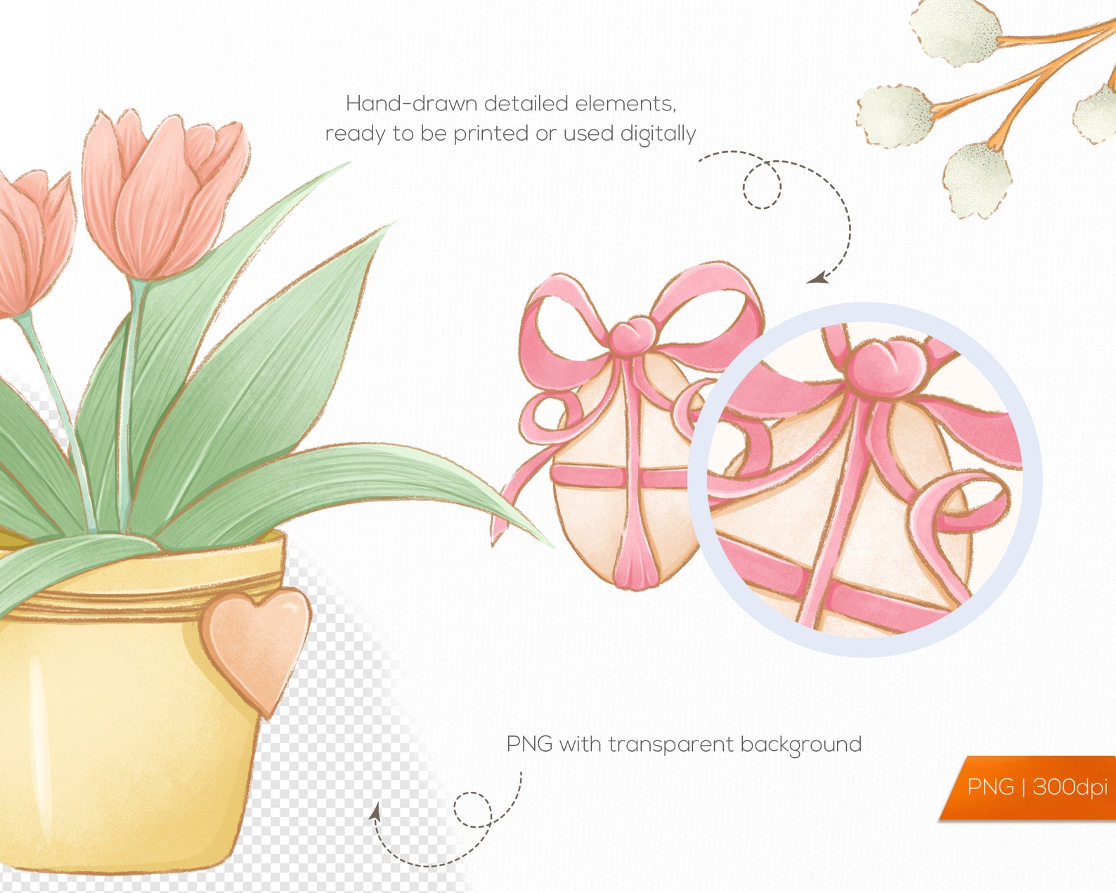 Clipart de Pascua / Pascua png / Clipart de primavera / - Etsy España
