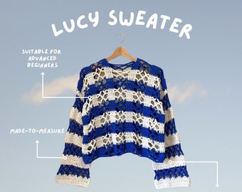 PDF Lucy sweater crochet pattern