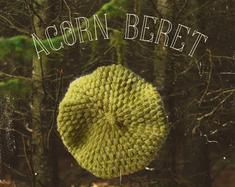 PDF Acorn beret crochet pattern