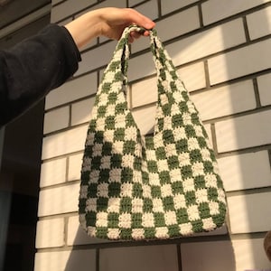 PDF Checkerboard bag crochet PATTERN