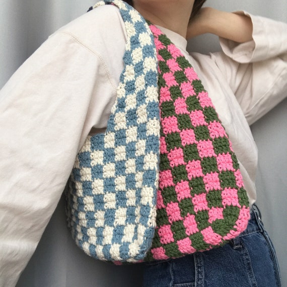 Pattern Crochet Checkered Bag PDF Pattern 