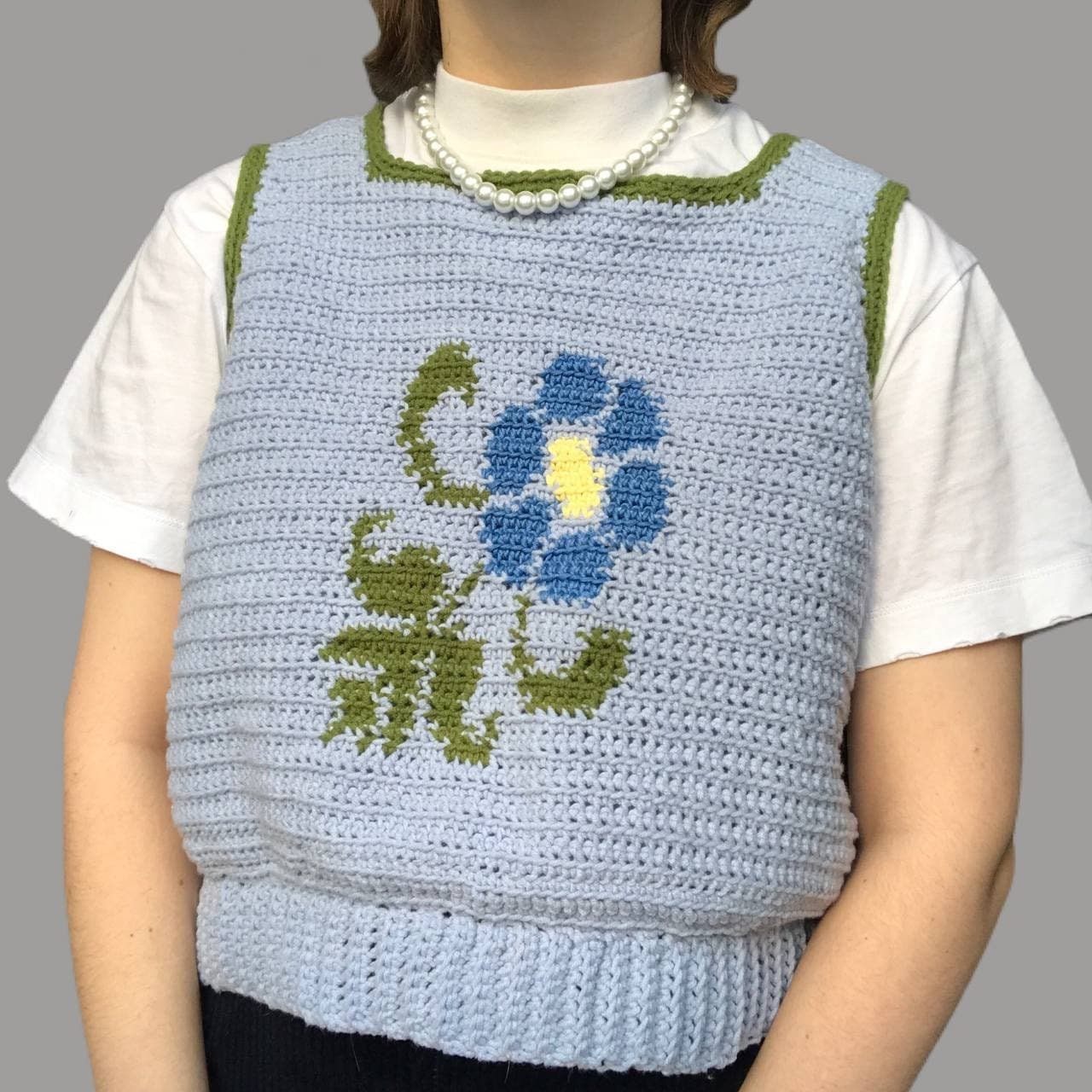 Crochet Flower vest pattern Etsy