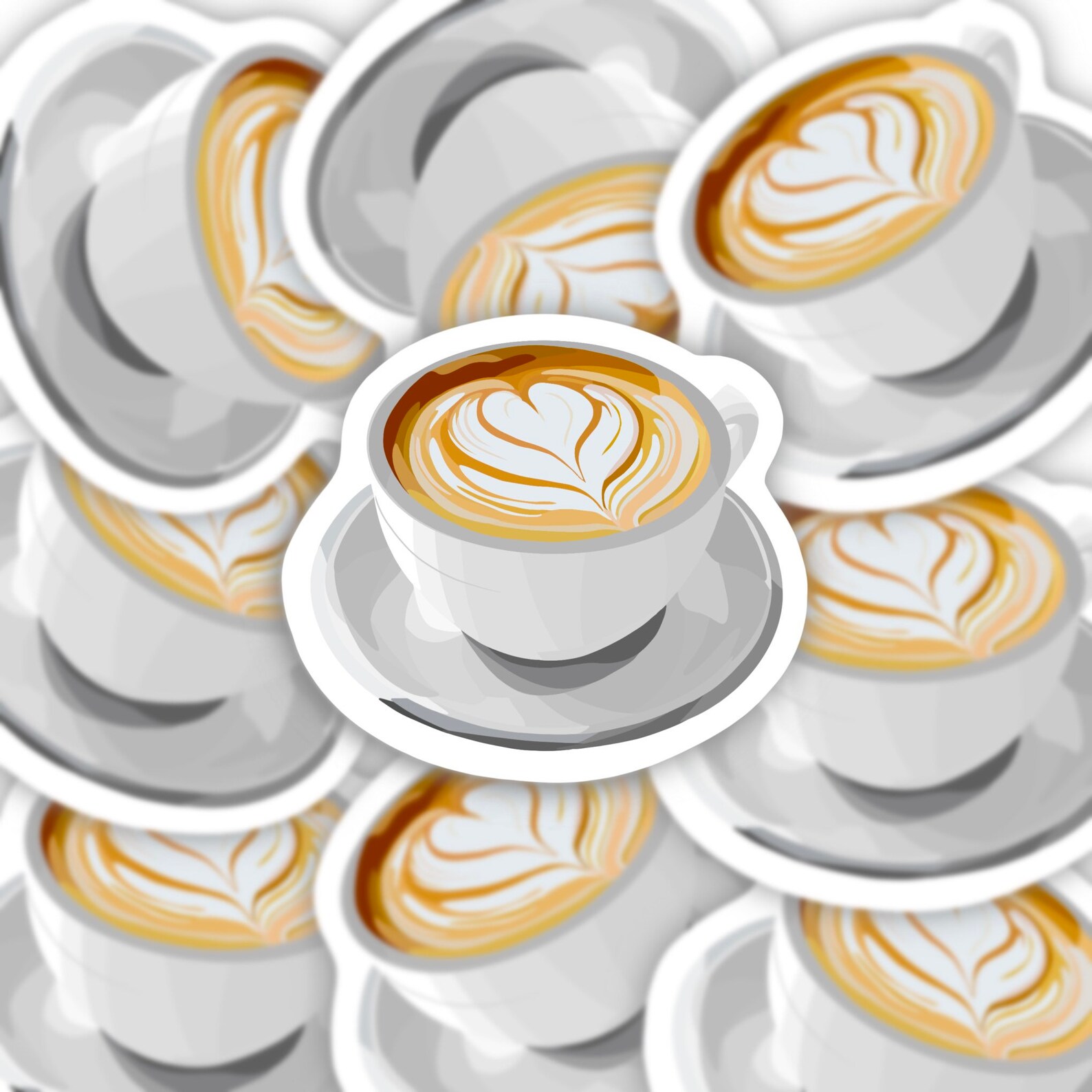 Coffee Sticker Craft Sticker Laptop Sticker Scrapbook Etsy