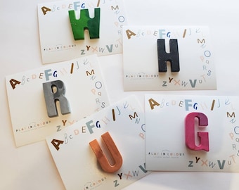 Initial Crayon with Alphabet Card