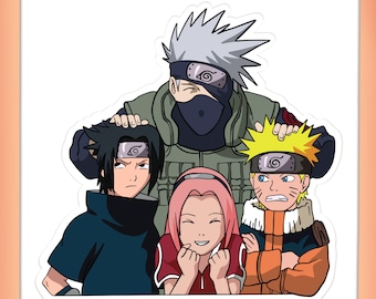 naruto stickers etsy