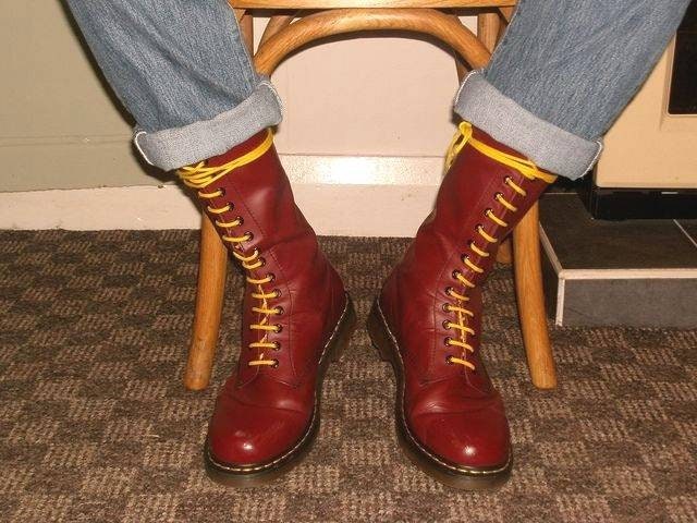 Skinhead yellow laces clearance