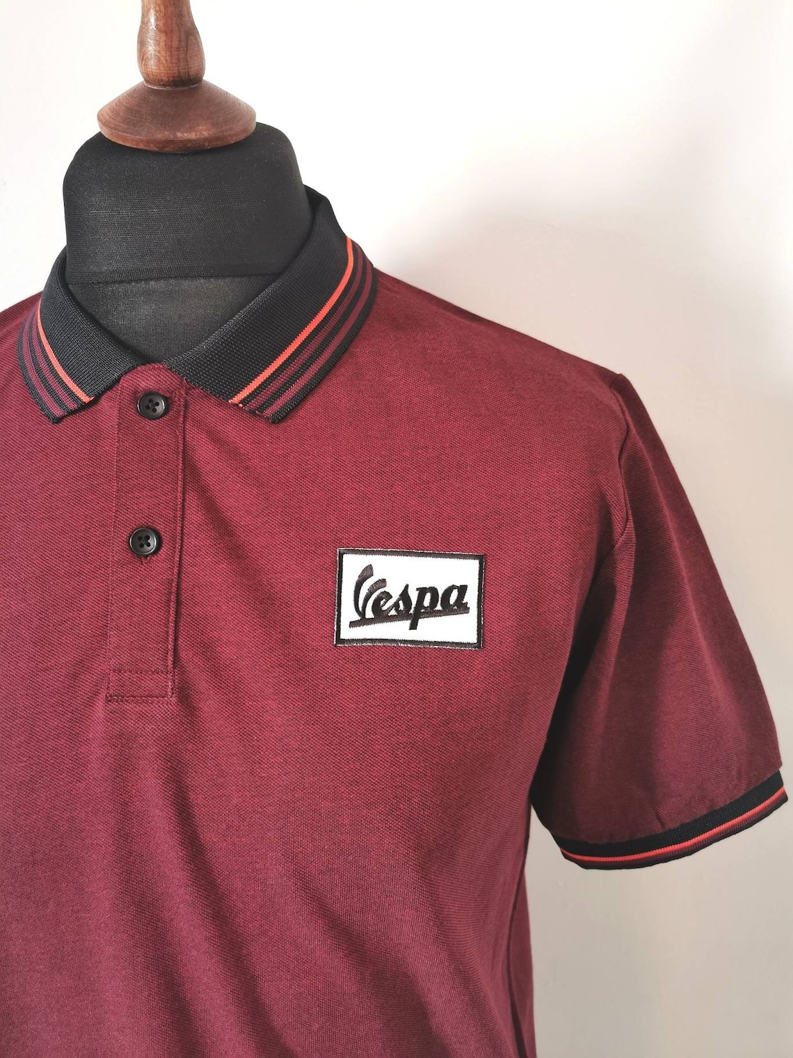 Vintage Vespa Shirt : Vintage Old Vespa Tshirt L/xl White Long Sleeve Shirt ,crew Neck Tshirt