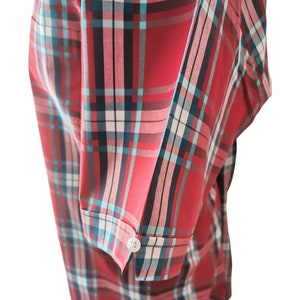 Limited Edition Red Check Cotton Shirt, Mod, Ska, Skinhead, 2tone, Red, Button Down, Cotton, Tailored, Soft image 5