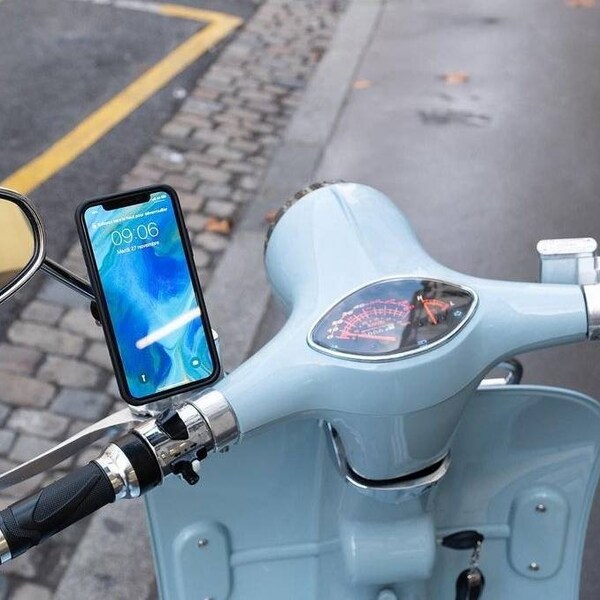 Mobile Phone mount, Vespa, Lambretta, Gift  Piaggio, Mod, Scooter, Vintage Scooter, Motorbike mount,