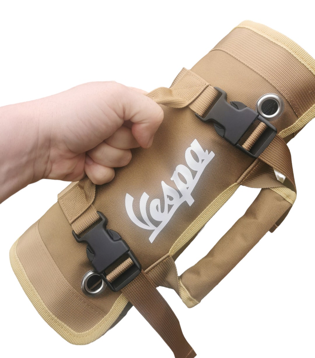 Vespa Roll up Tool Bag, Oxford Cloth, Heavy Duty Tool Roll up Pouch, 4