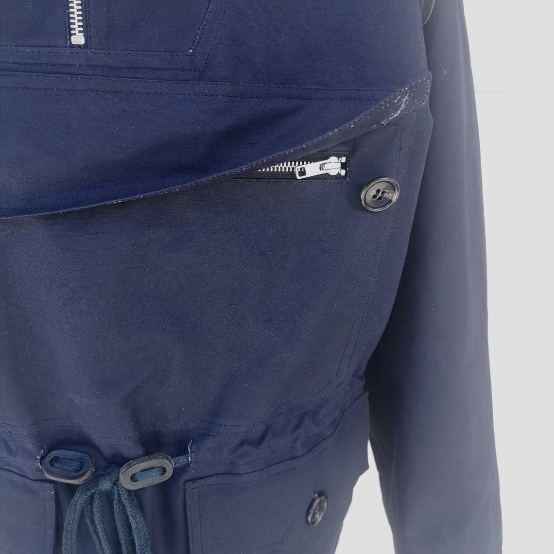 Rally Wax Cotton Scooter Smock Made in Italy Waterproof Jacket Etsy