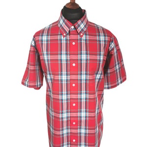 Limited Edition Red Check Cotton Shirt, Mod, Ska, Skinhead, 2tone, Red, Button Down, Cotton, Tailored, Soft image 3