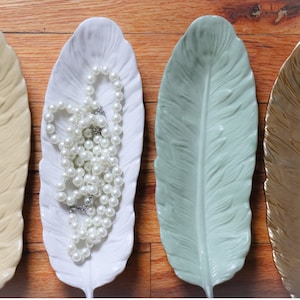 Concrete Feather Tray, Trinket Jewelry Dish, Smudge Stick Tray, Cement Feather Tray, Smoke Cleanser Stick Tray, Bohemian Décor & Stone Dish