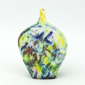 Raku Fired Bud Vase