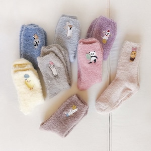 Miss June’s | Women’s | 1 pair | Floor socks | Cute | Fuzzy | Home wear | Warm | Soft | Gift Idea | Casual | Cozy| Animals| Comfort | Winter