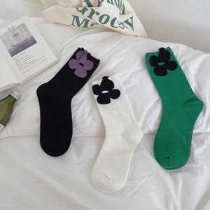 Miss June’s, 1 pair, Cute socks,Designed socks,Cool socks,Patterned socks,Floral socks, Women’s socks,Cotton socks,Creative socks