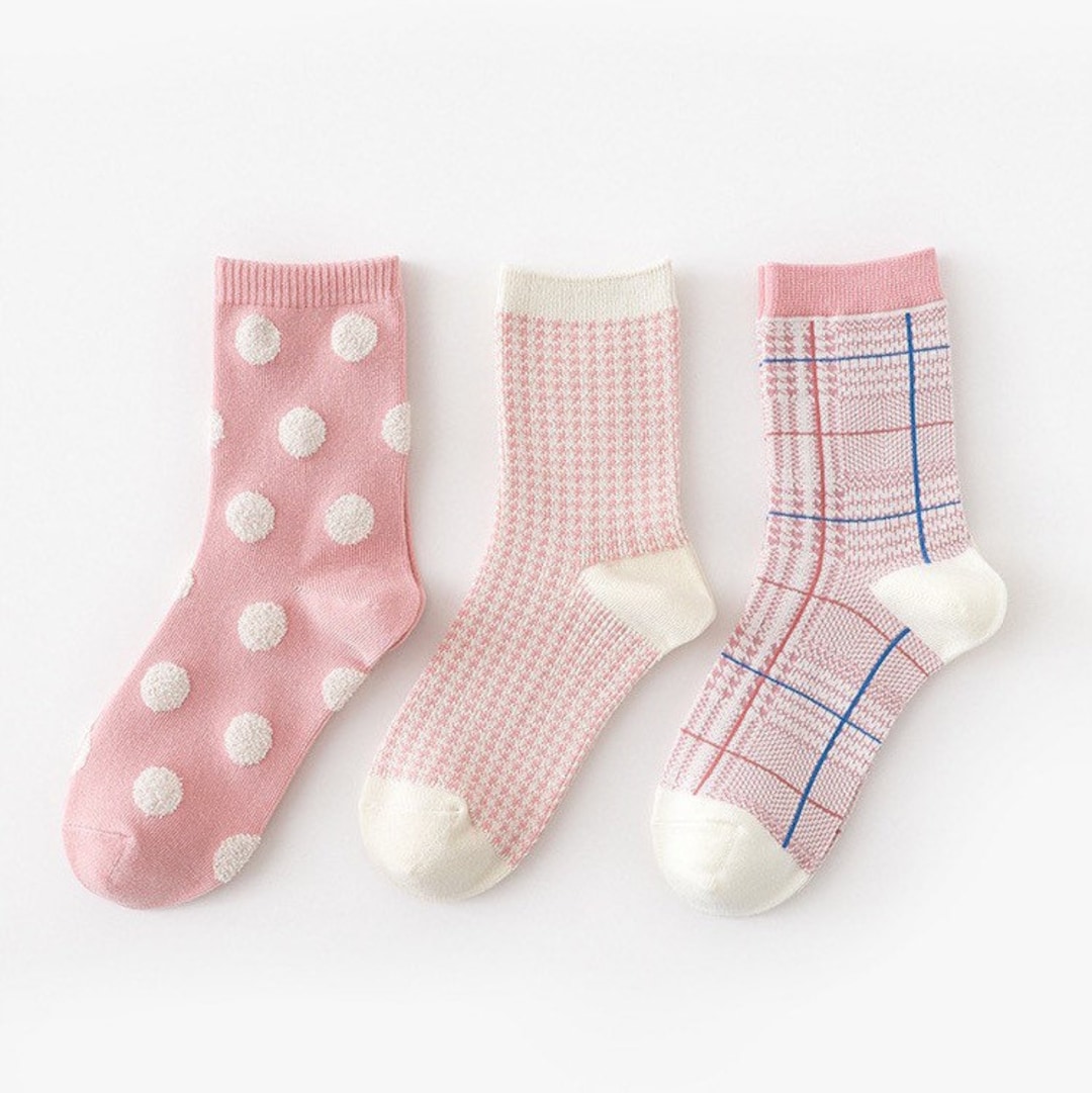 Miss Junes Womens Set 3 Pairs Cotton Socks Cute - Etsy