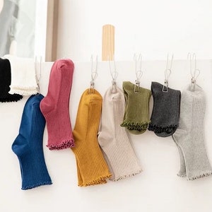 Miss June’s | Women’s | 1 pair cotton socks｜Daily | Cute | Soft |  | Solid color | Gift Idea | Casual | Comfortable | skirt | Loafer