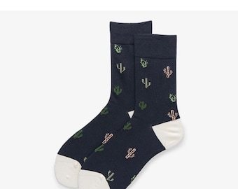 Miss June’s｜1 Pair cotton socks| Creative| Colorful | Cool | Patterned | Geometric socks| Unisex socks | Casual |