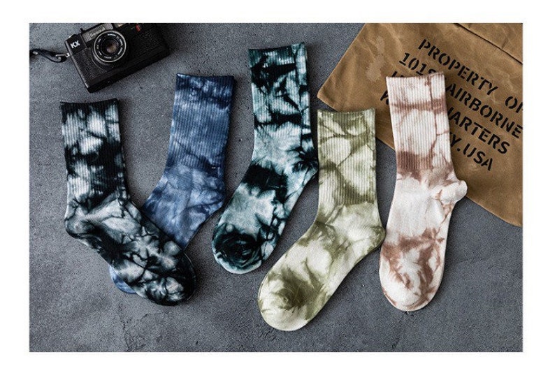 Miss June’s | Dye socks｜Creative | Colorful | Cool | Patterned | Designed | Unisex | Gift Idea | Casual | Stylish | Comfortable|Women| Men 