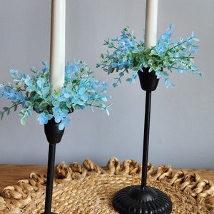 Floral Taper Candle Ring Etsy