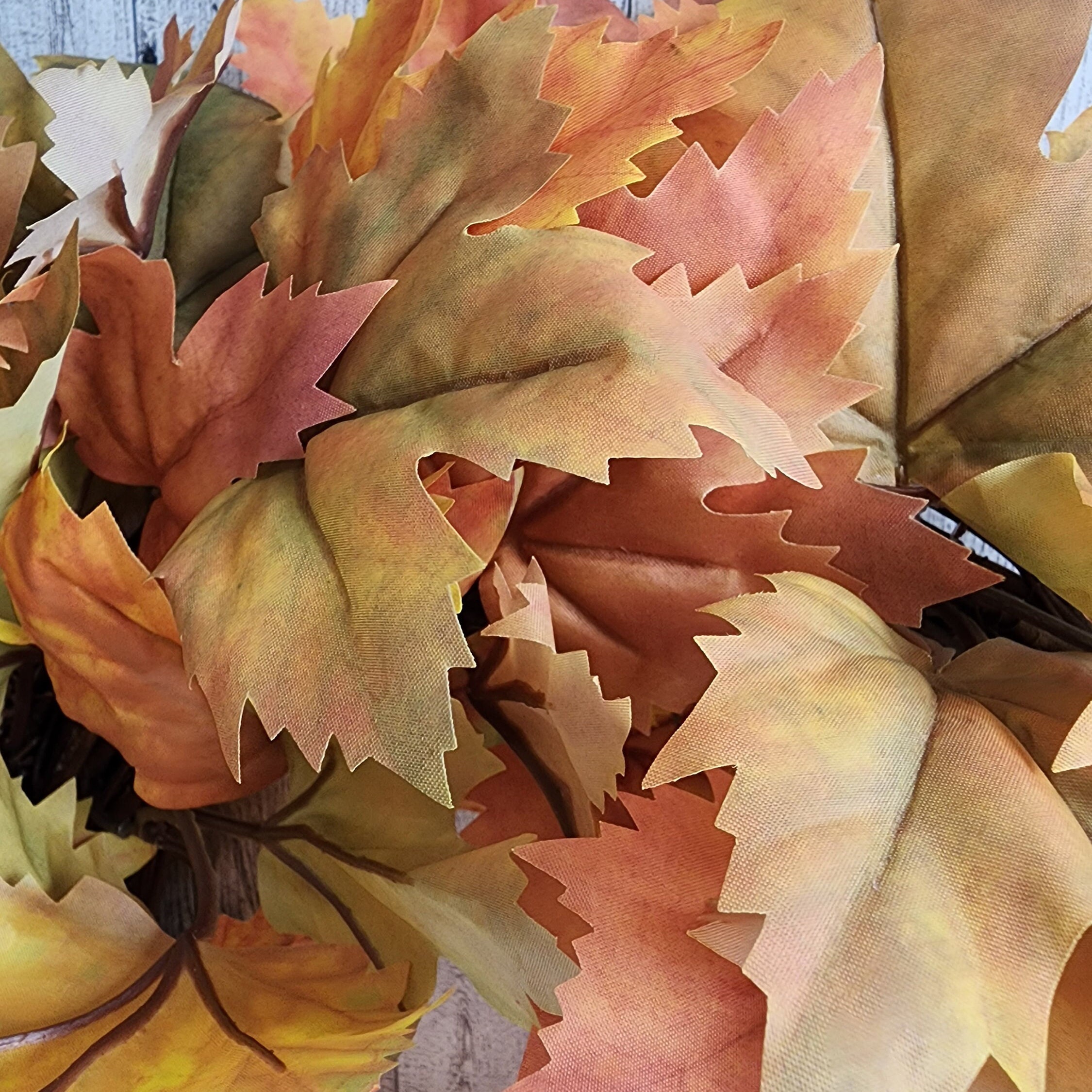 Fall Foliage Wreath for Front Door Neutral Fall Wreath Maple Leaf ...