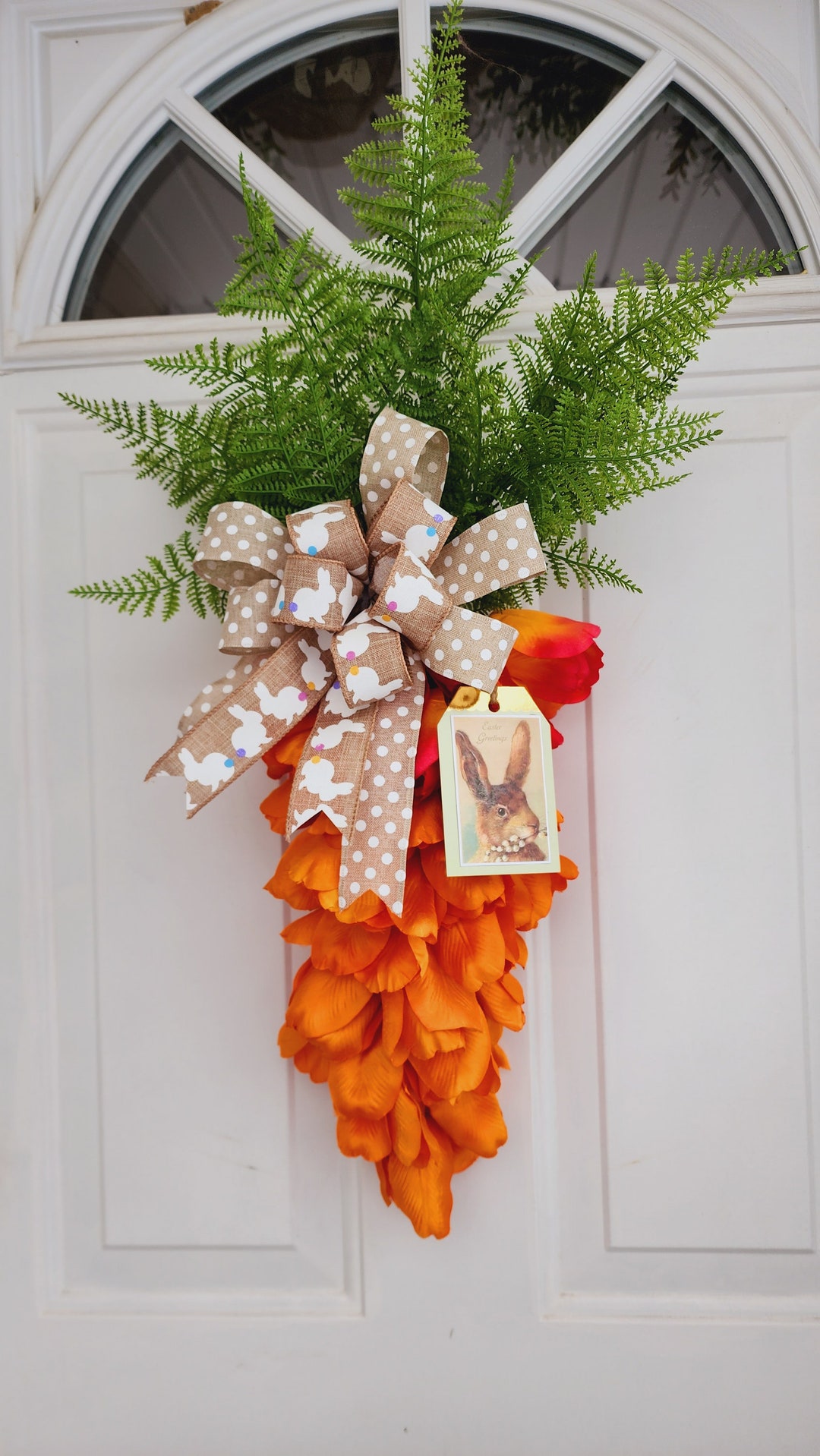 Carrot Swag Carrot Wreath Carrot Door Hanger Carrot Easter Etsy