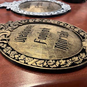 Personalized Disney Inspired Haunted Mansion Themed Plaque (inset ...