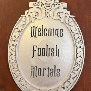 Personalized Disney Inspired Haunted Mansion Themed Plaque (inset ...
