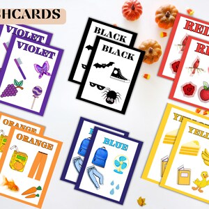 Illustrative Farbkarte | Druckbare PDF | Erinnerungshilfe | Digitale Kartei | Sofortdownload | Lernkarte | Quizkarten