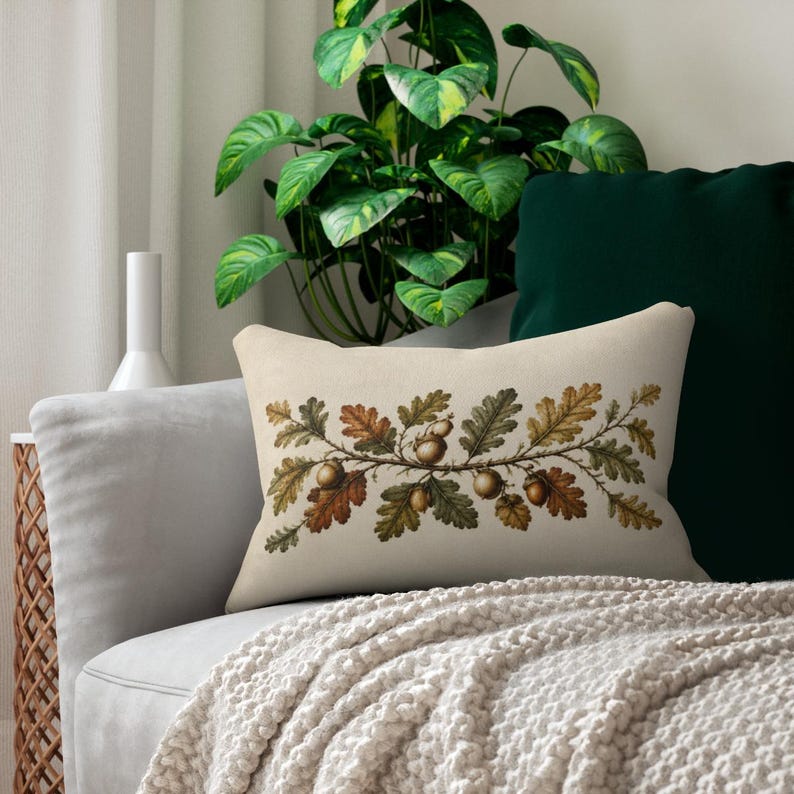 Autumn Manor Collection | Fall Throw Pillow | Vintage Manor Decor | English Cottage Pillow | Moody Autumn Decor | Mix & Match