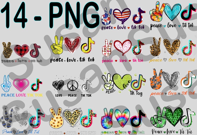 Free Free 92 Peace Love Tiktok Svg Free SVG PNG EPS DXF File