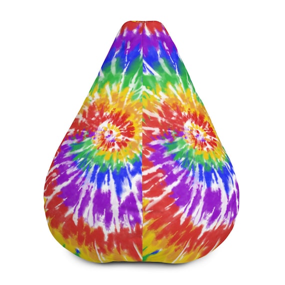 Bright Rainbow Tie Dye Bean Bag Chair Cover Australia Bright Rainbow Tie Dye Bean Bag Chair, Rainbow Tie Dye Bean Bag Chair