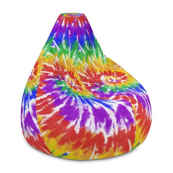 Bright Rainbow Tie Dye Bean Bag Chair Cover Denmark Bright Rainbow Tie Dye Bean Bag Chair, Rainbow Tie Dye Bean Bag Chair