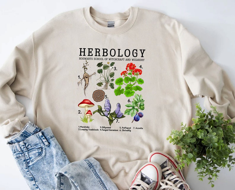 etsy herbology sweatshirt