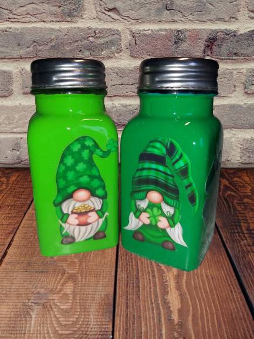 Gnome Salt and Pepper Shakers. Etsy