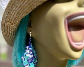 Ocean Wave Earrings – Handcrafted Sea-Inspired Jewelry | Coastal-Inspired Beaded Earrings