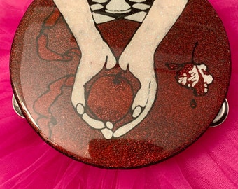 Twilight saga glitter tambourine
