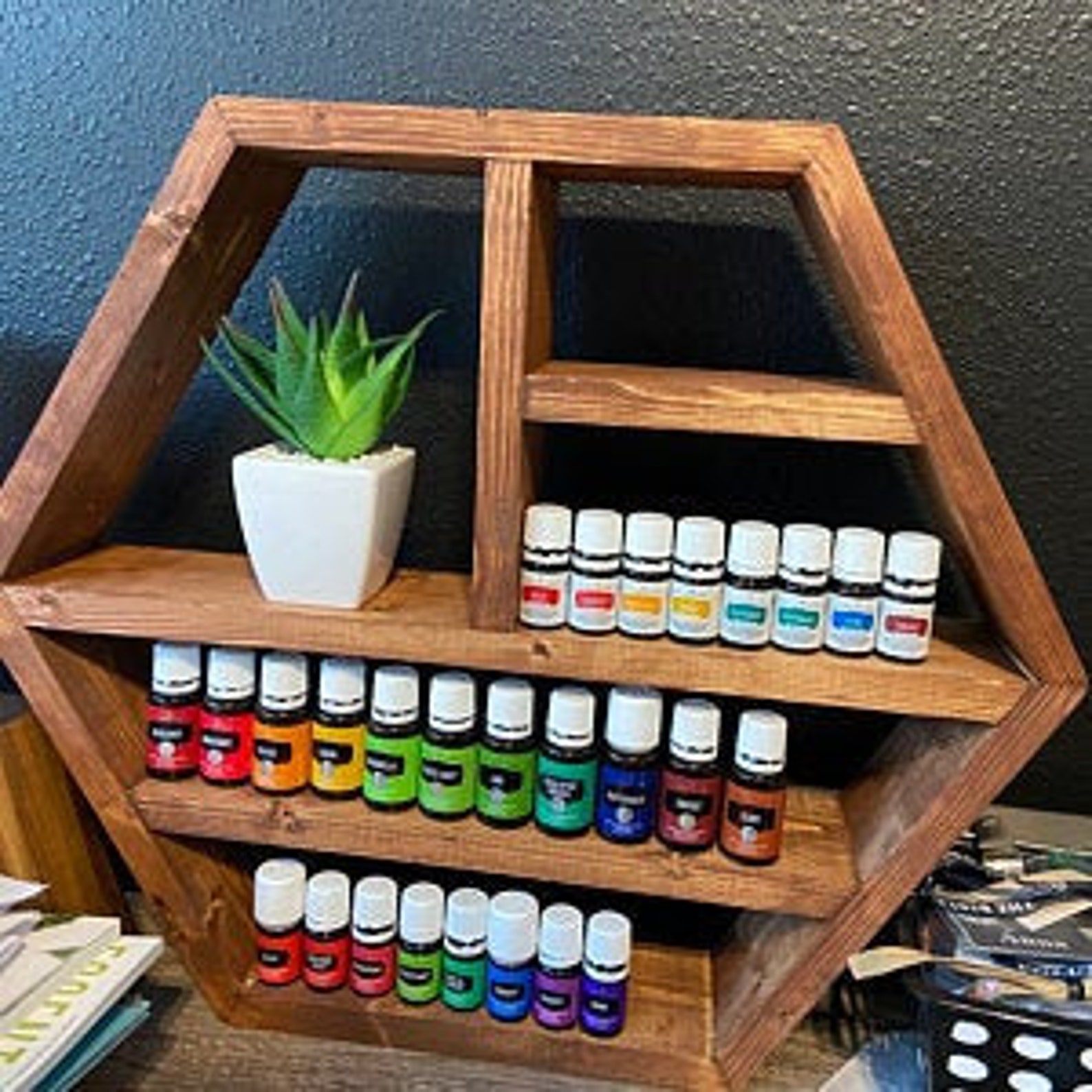 Wall Mounted Essential Oil Rack HolderFloating Etsy