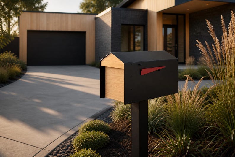 Post Mounted Mailbox
