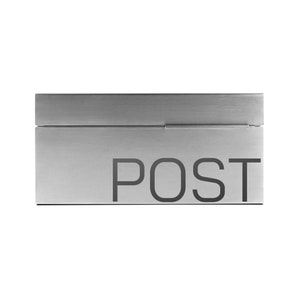 Modern Wall Mount Mailbox, Contemporary Letterbox, Stainless Steel and Large Mailboxes image 3