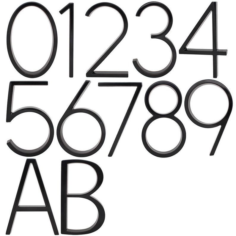 House Numbers Modern House Numbers Address Numbers Address Etsy