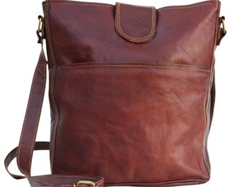 PHOEBE LEATHER SHOULDER bag, Large size