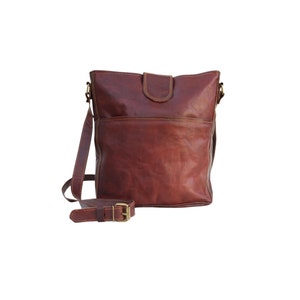 PHOEBE LEATHER SHOULDER bag, Large size zdjęcie 6