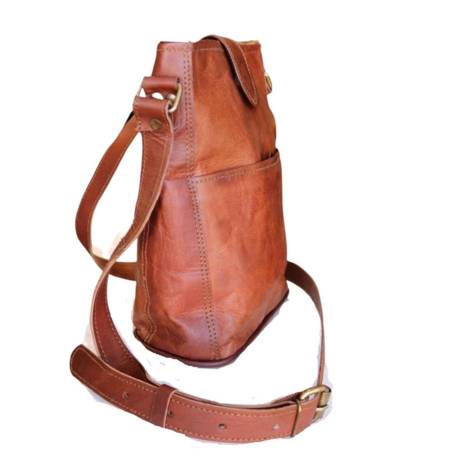 PHOEBE Leather Shoulder Bag Etsy UK