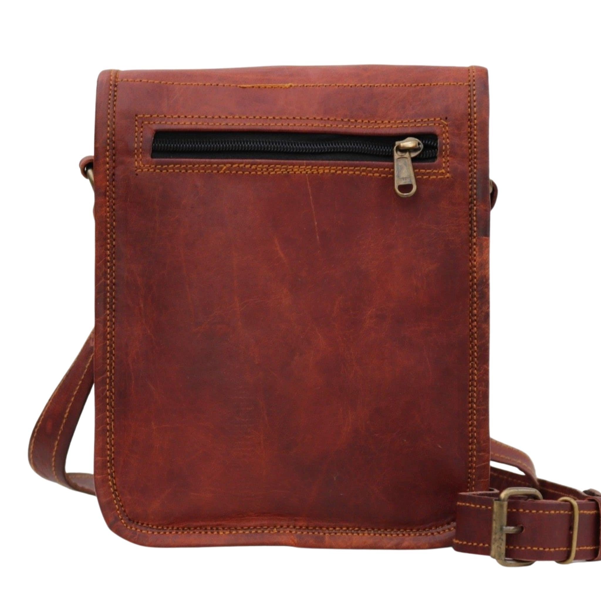 LEATHER SHOULDER BAG Handmade Vintage Look Leather - Etsy UK