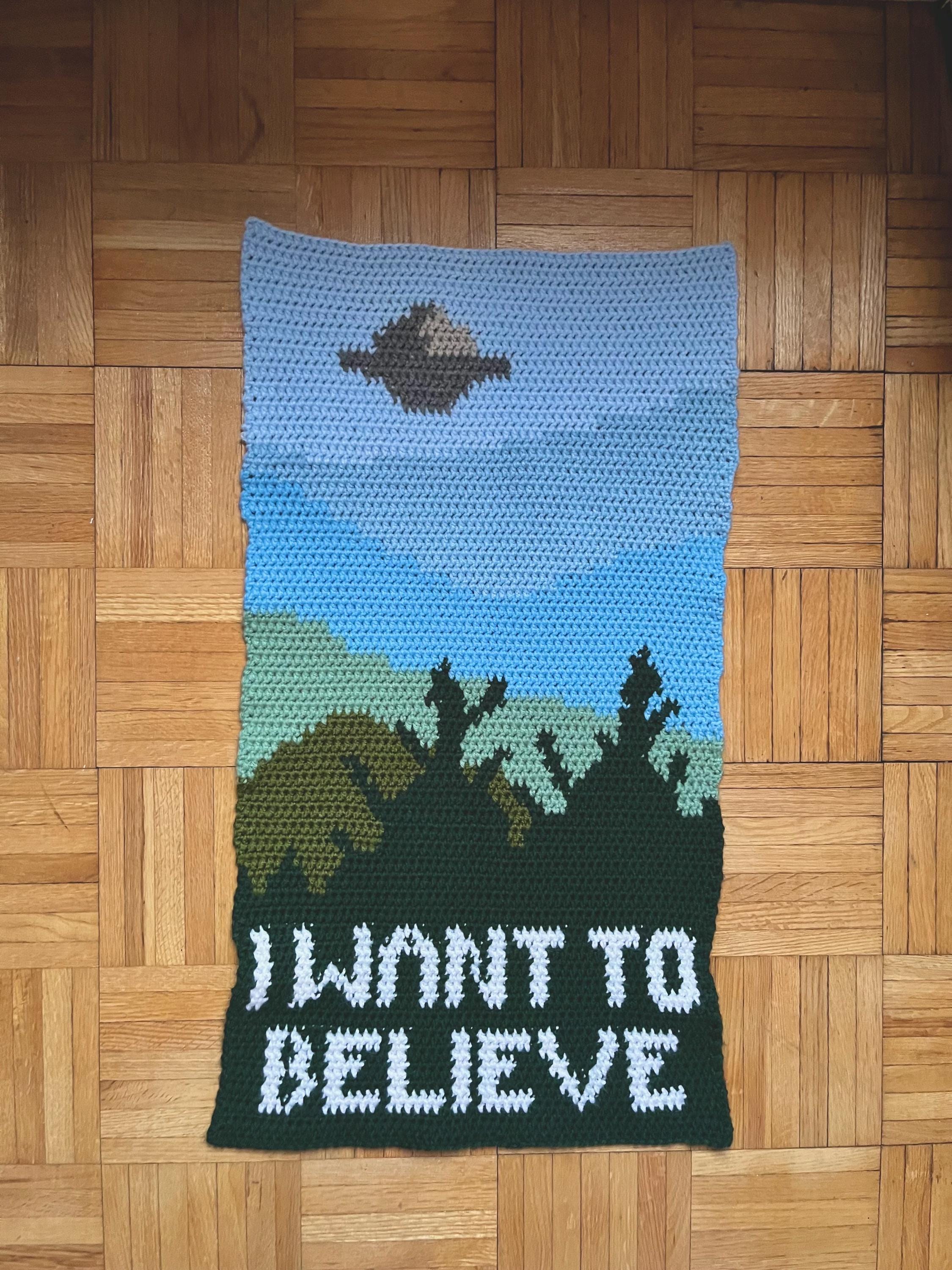 The X Files I Want to Believe Tapestry Crochet Pattern - Etsy