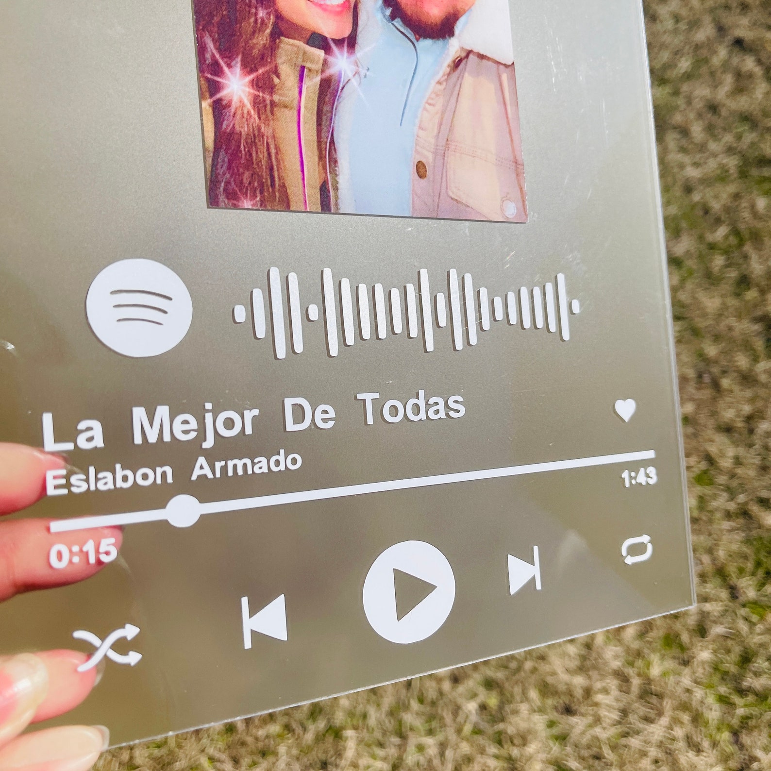 Music Plaque Custom Acrylic Plaque with Spotify Code Etsy